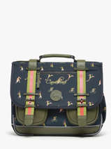 Cartable 2 Compartiments Cameleon Vert vintage urban PBVBCA35