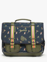 Cartable 3 Compartiments Cameleon Vert vintage urban PBVBCA41