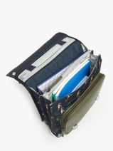 Sac  Dos 2 Compartiments Cameleon Vert vintage urban PBVBSD39-vue-porte