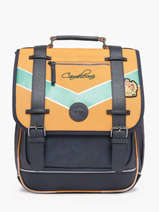 Sac  Dos 2 Compartiments Cameleon Jaune vintage urban PBVBSD39