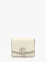 Portefeuille Cameryn Cuir Lauren ralph lauren Blanc cameryn 32966782