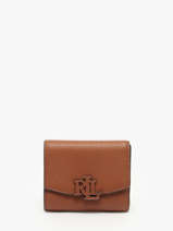 Portefeuille Cameryn Cuir Lauren ralph lauren Marron cameryn 32966782