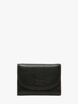 Portefeuille Cuir Crinkles Noir caviar 14327