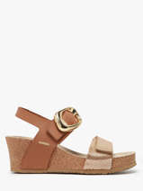 Sandalen Leandre Uit Leder Mephisto Bruin women P5146895