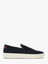 Mocassins En Cuir Tommy hilfiger Bleu men 5354DW5