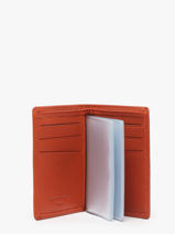 Kaarthouder Leder Hexagona Oranje confort 461007R-vue-porte