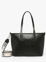 Sac Port paule Logo Lulu castagnette Noir logo YZEURE