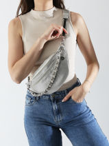 Sac Banane Mila louise Argent vintage 23689X-vue-porte