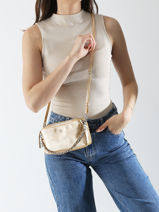 Sac Mama Xs Cuir Mila louise Or vintage 23673XSX-vue-porte