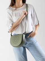 Sac Bandoulire K Circle Cuir Karl lagerfeld Vert k circle A1W30212-vue-porte