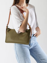 Longchamp Half bag Sac port travers Vert-vue-porte