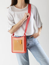 Longchamp Le foulonn soleil Sac port travers Rouge-vue-porte