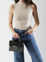 Handtas /cross Body Signed Miniprix Zwart signed 2-vue-porte