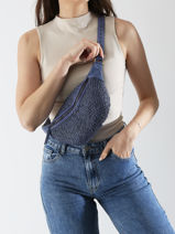Sac Banane Biba Violet leather BRI5L-vue-porte