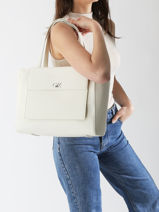 Schoudertas Ck Tex Calvin klein jeans Wit ck tex K613178-vue-porte