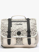 Cartable 3 Compartiments Cameleon Beige vintage north PBVWCA41