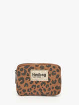 Porte-monnaie Hindbag Marron leopard LE