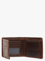 Portefeuille Met Portemonnee Leder Maverick Bruin the original MAVTO003-vue-porte