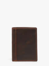 Portefeuille Met Portemonnee Leder Maverick Bruin the original MAVTO032
