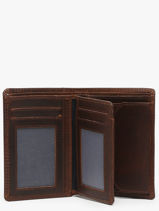 Portefeuille Met Portemonnee Leder Maverick Bruin the original MAVTO032-vue-porte