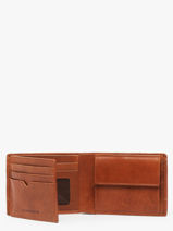 Portefeuille Porte-monnaie Cuir Maverick Marron rough gear MAVRG003-vue-porte