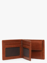 Portefeuille Porte-monnaie Cuir Maverick Marron rough gear MAVRG004-vue-porte