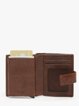 Portefeuille Met Kaarthouder Leder Maverick Bruin rough gear MAVRG062-vue-porte