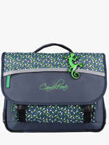 Boekentas 3 Compartimenten Cameleon Blauw actual PBBACA41