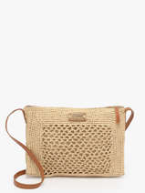 Sac Bandouli�re L'atelier Du Crochet Raphia Le voyage en panier Beige l'atelier du crochet AM810