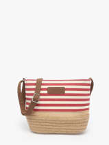 Cross Body Tas Mariniere Le voyage en panier Rood mariniere PM796