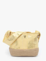 Sac Shopping Guimauve Le voyage en panier Jaune guimauve PM750