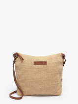 Sac Bandoulire Over The Rainbow Jute Le voyage en panier Beige over the rainbow PM757