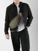 Sac Banane Homme Origami Cuir Lancel Vert origami A13426-vue-porte