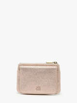 Porte-monnaie Cuir Mila louise Rose vintage 3853X