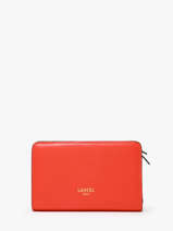 Portefeuille Origami Leder Lancel Oranje origami A13423