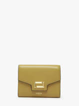 Portefeuille Cuir Lancel Vert angele A13161