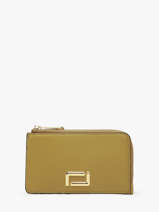 Porte-cartes Angle Cuir Lancel Vert angele A13158