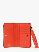 Portefeuille Compact Premier Flirt Cuir Lancel Orange premier flirt A11136-vue-porte