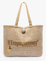 Sac Port� �paule Panama Papier Les tropeziennes Beige panama TZ01