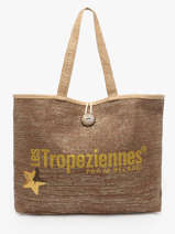 Sac Port paule Panama Papier Les tropeziennes Marron panama TZ01