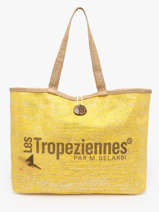 Schoudertas Panama Papier Les tropeziennes Geel panama TZ01