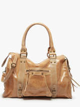 Sac Port� �paule Elefante Cuir Milano Beige elefante EF24095