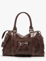 Sac Port paule Elefante Cuir Milano Marron elefante EF24095