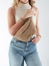 Sac Banane Le voyage en panier Beige l