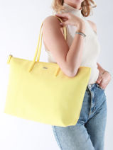 Sac Cabas L.12.12 Concept Lacoste Jaune l.12.12 concept 17WAYPGK-vue-porte