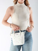 Sac Bandoulire L12.12 Season Lacoste Blanc l12.12 season NF4993SJ-vue-porte