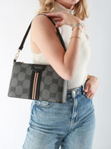 Cross Body Tas Signed Miniprix Zwart signed DQ851711-vue-porte