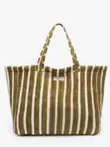 Sac Port paule Floral Coton Bindi atelier Vert floral MS