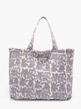 Sac Port paule Floral Coton Bindi atelier Bleu floral MS