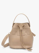 Sac Bandouli�re La Suite Cuir Paul marius Beige la suite CAPUCSUI